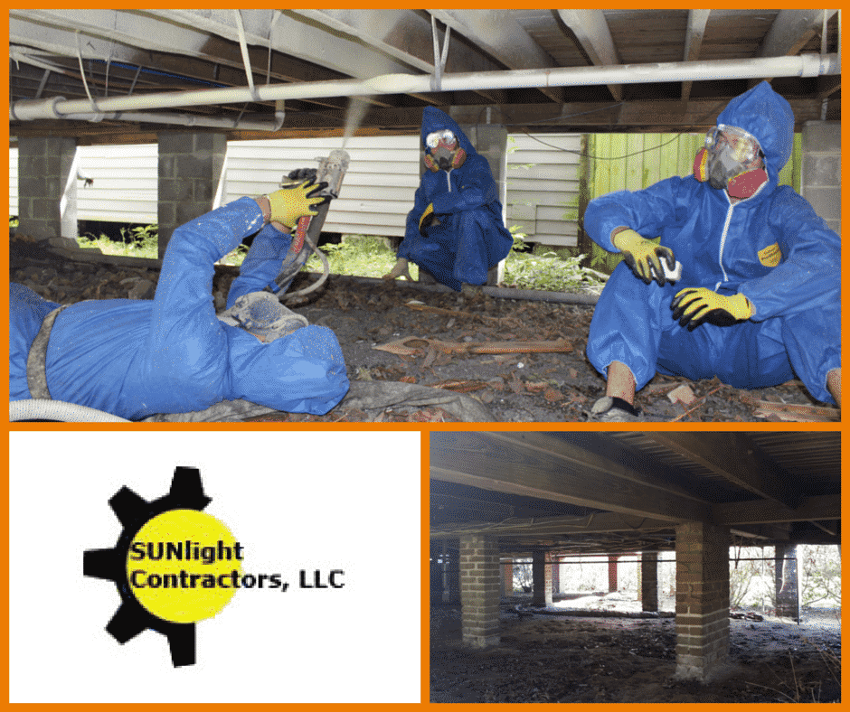 Certified Spray Foam Installers Sunlight Contractors New Orleans crawl space insulation