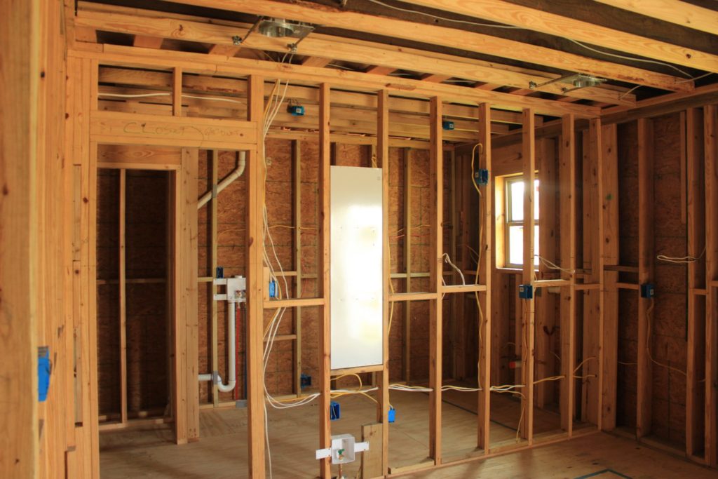 Judy's home before mist-applied cellulose insulation.