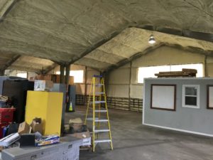 Spray Foam New Orleans Sunlight Contractors Spray foam insulation added to metal building in Kenner, Louisiana 1