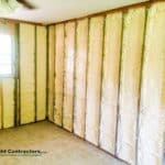 Sunlight contractors insulation in walls