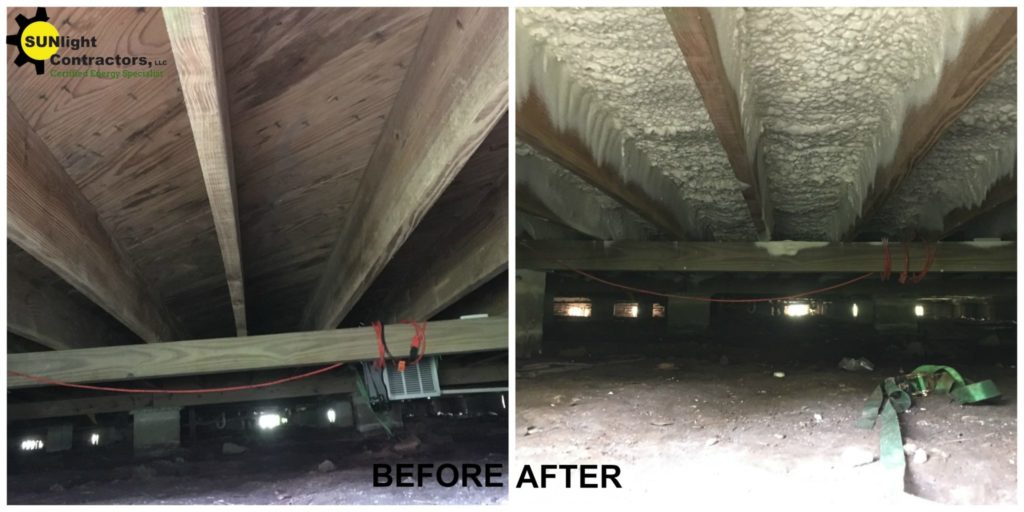 sunlight contractors fight mold with spray foam covington Louisiana