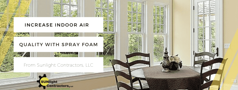 improve indoor air quality with spray foam and