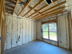 Open Cell Spray Foam Walls 2