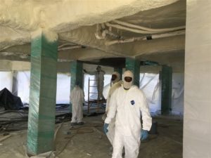 Subfloor of raised home with closed cell spray foam insulation 5