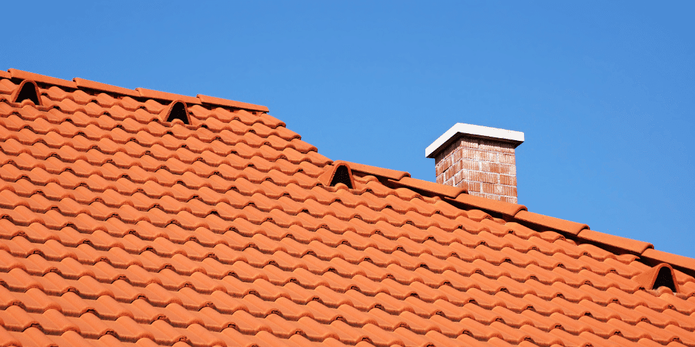 An example of tile roofing