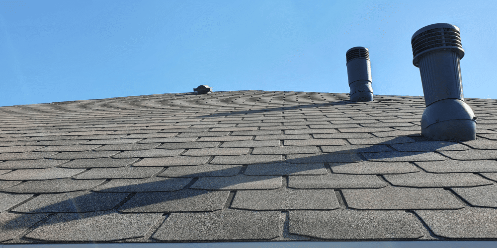 An example of a shingle roof