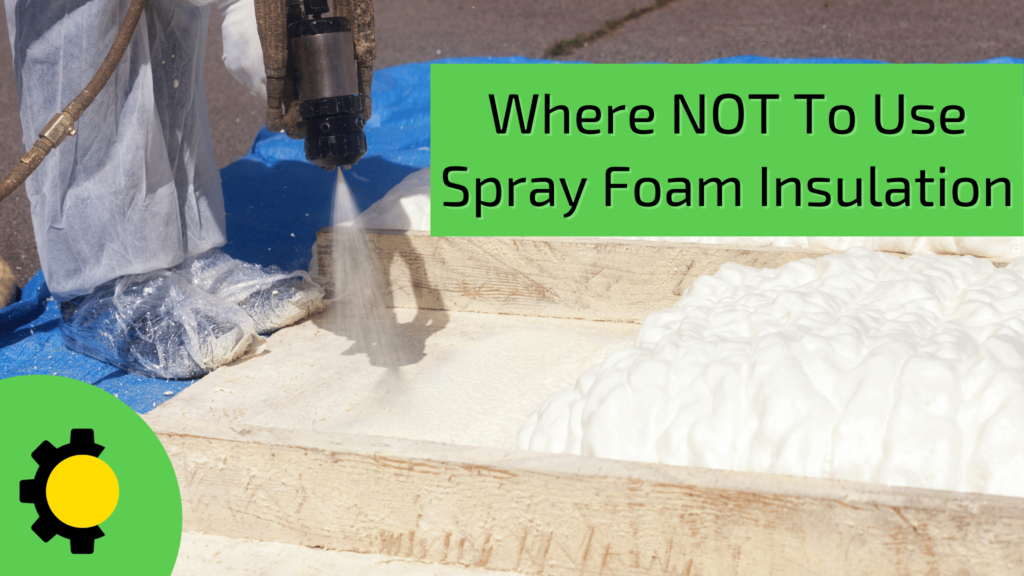 The application of spray foam insulation