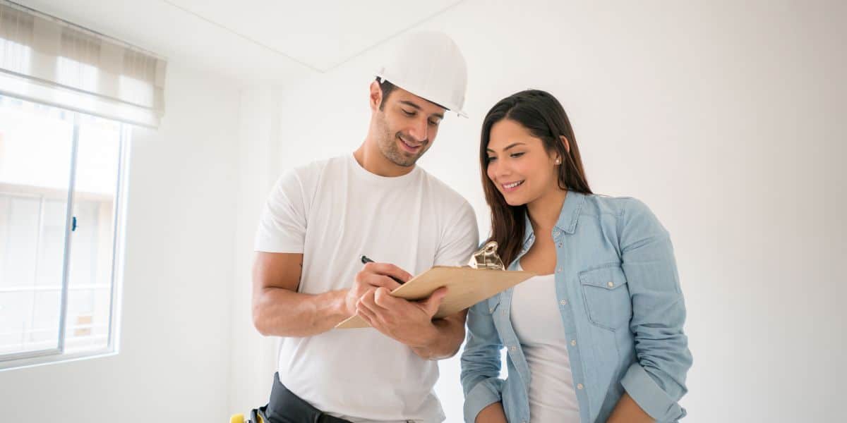 talking to a contractor